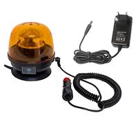 GIROFARO LAMPEGGIANTE CON BATTERIA E BASE MAGNETICA 10 LED X 22W 12-24V
