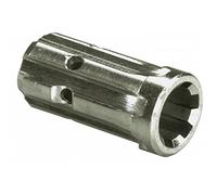 Ama Manicotto Riduzione Presa di Forza con Profilo Interno 1"1/8 e Profilo Esterno 1"3/8 - Lunghezza 7,6 Cm, Scanalature Z6