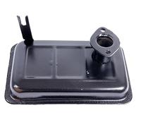 Ama Marmitta Compatibile con Trattore Minarelli 125 - Diametro Attacco 32 mm, Interasse 53 mm, Altezza 130 mm, Peso 950 g, Made in Italy