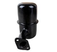 Ama Marmitta Trattore Adattabile Lombardini - Flangia a 2 Fori, Interasse 47 mm, Altezza 150 mm, Diametro 24 mm, Ricambio per IM 300 / IM350 / LA300 / LA350