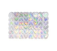 Ama ornamenti olografici luce e ombra Stampi per braccialetti epossidici in silicone Gioielli con ciondolo fai da te per regalo Ama stampo olografico a forma cuore