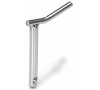 Ama Perno in Acciaio con Maniglia Saldata - Ideale per Attacchi a Tre Punti di Trattori, Diametro 28 mm, Lunghezza Utile 123 mm, Foro per Spina a Scatto