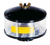 Ama Prefiltro Medio Ø48 mm per Agricoltura - Proteggi il Motore da Polvere e Detriti, Migliora la Longevità del Filtro Principale, Design Robusto e Parte Trasparente, Made in Italy