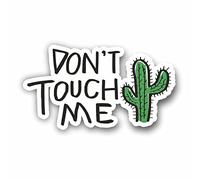 AMA SHOP Adesivo in PVC Sagomato Don ' touch cactus adesivo divertente Sticker per Casco, Moto, Camper, Barca, Auto, PC