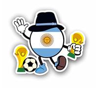 AMA SHOP Adesivo Sagomato Argentina campioni del mondo |Sticker per Casco,Bici; Moto, Camper,Barca | autoTuning |