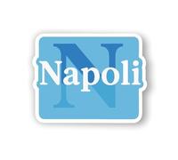 AMA SHOP Adesivo Sagomato Napoli mod.2|adatto per casco auto moto Pc, laptop |Decalcomania|Passione Calcio|CM.10