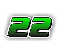 AMA SHOP Adesivo Sagomato numeri racing personalizzabile mod.5 |Sticker per Casco, Moto, Camper,Barca | autoTuning |
