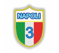 AMA SHOP Adesivo Ssagomato Napoli 3° scudetto mod.1|Sticker per Casco,Moto, Camper,Barca | autoTuning |