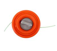 Ama Testina decespugliatore semiautomatica arancio: Testina per decespugliatore con portata di filo 15m, Diametro 2,4, Peso 340g