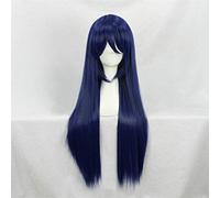 Ama vivi! Ama vivi! Parrucca per cosplay Sonoda Umi blu misto 80 cm resistente al calore capelli lunghi + cappuccio parrucca gratuito