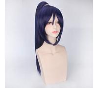 Ama vivi! Kanan Matsuura Parrucca lunga coda di cavallo viola Love Live Accessori Cosplay Capelli sintetici resistenti al calore Parrucche da gioco LoveLive Purple