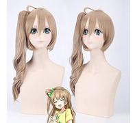 Ama vivi! Love live Minami Kotori Lino lungo riccio in lino resistente al calore Parrucca in costume cosplay + protezione parrucca gratuita PL-093