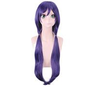 Ama vivi! Love Live Nozomi Tojo Parrucche Resistenti al calore Parrucca Cosplay capelli lisci lunghi viola sintetici + Cappellino parrucca PL-359