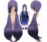 Ama vivi! Parrucca + parrucca cosplay viola lunga Nozomi Tojo Love live come l'immagine