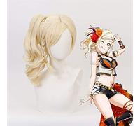 Ama vivi! Scuola Idol Festival Miyashita Ai Parrucca Cosplay Oro Staccabile Coda di cavallo Coda di cavallo Lovelive! Scuola Idol Progetto Parrucche