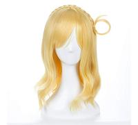 Ama vivi! Sunshine Mari Ohara Parrucca Cosplay Donna Oro Lisci Capelli sintetici Amore dal vivo Aqours Halloween Parrucche da festa Parrucche KUJ6207