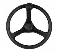 Ama Volante per Macchine Agricole e Industriali in Plastica, Diametro 320 mm, Cono Danfoss e Pomello, Made in Italy