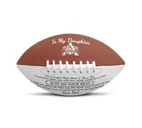 Amabery Pallone da calcio in pelle PU con stampa personalizzata, per interni ed esterni, regalo per nipote, figlio, figlia, nipote, per allenamento e ricreazione, Natale, compleanno, laurea
