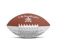 Amabery Pallone da calcio in pelle PU con stampa personalizzata, per interni ed esterni, regalo per nipote, figlio, figlia, nipote, per allenamento e ricreazione, Natale, compleanno, laurea