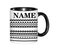 Amabery Tazza da caffè personalizzata con messaggio nascosto, tazza in ceramica con nome personalizzato, 325 ml, divertente regalo per colleghi, amici, uomini, donne, compleanno Natale