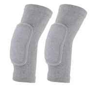 Amabro 2 Pezzi Gomitiere Palestra,Tutore Gomitiere Compressione Premium Per Fitness Da Pallavolo Gomiti Traspiranti Con Spugna Spessa supporto per braccialetti (grigio)