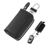 Amabro Portachiavi Uomo,Portachiavi In Pelle,Porta Chiavi Per Chiavi Portachiavi Con Cerniera Telecomando Auto Cancello Astuccio In Pelle Astucci Borsellino Con Cerniera Ganci Gancio Telecomandi