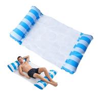 Amaca ad acqua, materasso ad aria per piscina e spiaggia, amaca gonfiabile per adulti e bambini, blu con un unico pezzo