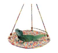 Amaca All'Uncinetto Habitat Per Lucertole E Gecchi Letto Rotondo Da 21Cm