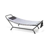 Amaca Bali in poliestere grigio chiaro 230x98x82 cm Antracite