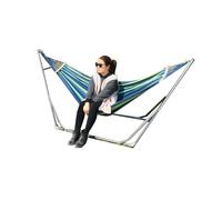 Amaca con Supporto, Elevata capacità di Carico, Supporto for Altalena da Giardino, for Campeggio, Picnic in Terrazza (con Amaca)(Blue)