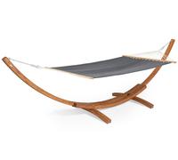 Amaca con supporto in legno Kiwi Garden Point grigio