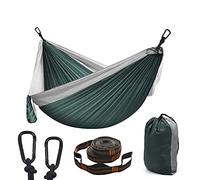 Amaca da Campeggio, Amaca Portatile da Esterno, Materiale in Nylon per Paracadute, Design Sospeso, Prodotti per Il Tempo Libero E Il Relax (Buff)