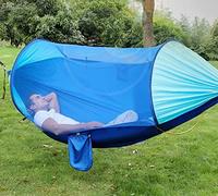 Amaca da campeggio, amaca triangolare portatile per uso interno ed esterno, ideale per escursioni, viaggi, spiaggia e relax in giardino