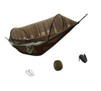 Amaca da campeggio extra large 260 x 140 cm per due adulti viene fornita con barriera semplici configurazioni in tessuto robusto amaca per dormire all'aperto