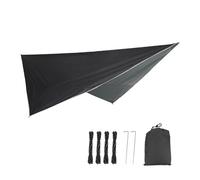Amaca da campeggio portatile, Tenda parasole con protezione UV, portatile multicolore 340X260 cm(Nero)
