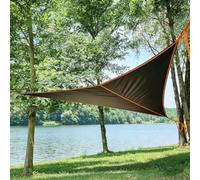 Amaca da Campeggio Triangolare da 4 Metri - Tenda Portatile A 3 Punti per Alberi con Cinghie Resistenti, Tasca Portaoggetti, Grande Amaca Aerea per Esterni, Supporta 227 kg per Il Massimo Comfort