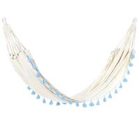 Amaca da esterno con seduta in cotone Beige e azzurro Vercelli