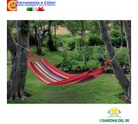 Amaca da Giardino a Sacco Singola Telo In Cotone Relax Campeggio 200 x 100 cm