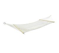 Amaca da Giardino in Cotone 200x170 cm con Barre di Diffusione in Legno da 150 cm Sollevamento carico di 150 kg (200x170)