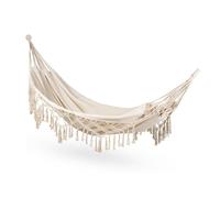 Amaca da Giardino in Cotone in Stile Boho - Capacità di Carico 200 kg - Durevole Amaca Portatile per Campeggio, Giardino, Patio, Cortile - Interno/Esterno