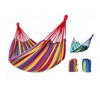 AMACA GIARDINO LEGNO SINGOLA COLORATA SACCA COTONE CAMPEGGIO TENDA TESSUTO SC0