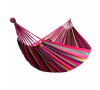 AMACA DA GIARDINO SINGOLA IN TESSUTO COTONE RELAX CAMPEGGIO 200X80CM MULTICOLORE