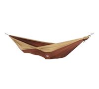 Amaca da viaggio doppia marrone-beige marrone