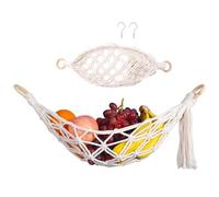 Amaca Di Frutta | Pendente, Cesto Di Frutta In Corda Di Cotone, Organizzatore Da Cucina , Rete Di Frutta Di Deposito Profondo, Accessorio Da Cucina Fatto A Mano, Per Ma