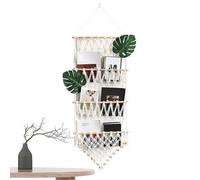 Amaca di stoccaggio per animali in peluche | Rete per animali in macramè a 3 strati, rete di stoccaggio per giocattoli, grande borsa a rete per riporre gli arazzi tessuti a mano per appartamento e