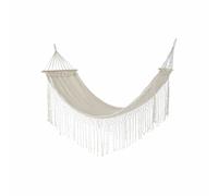 Amaca DKD Home Decor Beige Poliestere Cotone Pino Frange [280 x 100 x 130 cm]