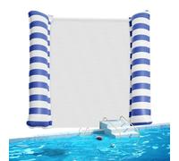 Amaca galleggiante, amaca gonfiabile a doppia seduta, design a rete, 130 x 132 cm, ideale per nuoto sul fiume, abbronzatura all'aperto, relax estivo