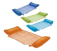 Amaca Galleggiante con Cuscino da Mare Piscina Gonfiabile Materasso per Spiaggia Lettino di 178 cm -Verde