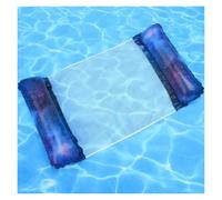 Amaca Galleggiante con Pompa d'aria Manuale Amaca Gonfiabile In PVC 4 In 1 Reclinabile Galleggiante Per Piscina Feste Spiaggia Tempo Libero Letti Galleggianti Con Schienale In Rete(D)