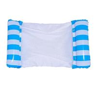 Amaca Galleggiante con Pompa d'aria Manuale Amaca Gonfiabile Pieghevole Per Piscina Spiaggia Sedia A Sdraio Schienale In Rete Portatile 1 Poltrona Reclinabile + 1 Pompa Colorata A Caso